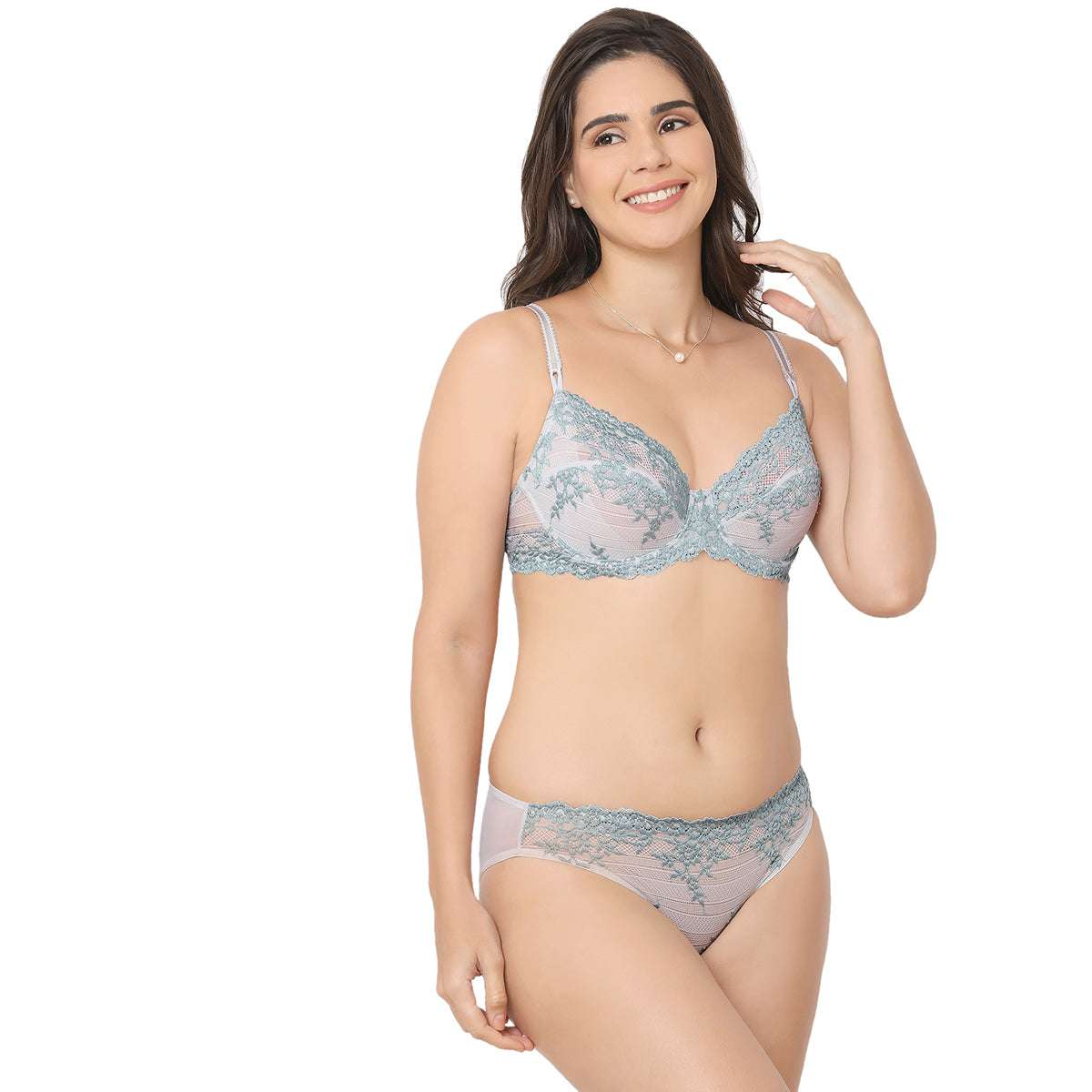 Comfortable Stylish sexy bra and panty for bride Deals 