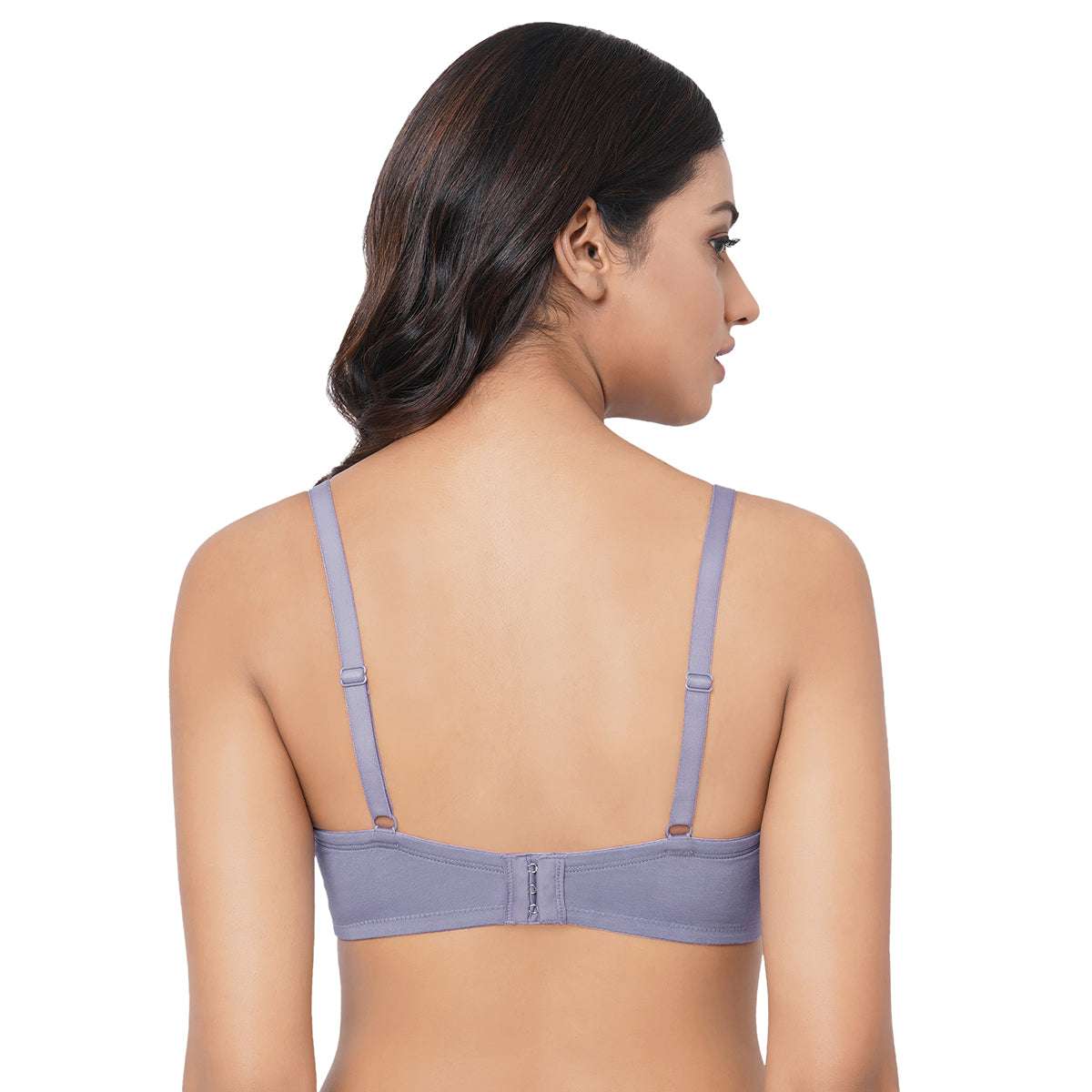 Buy Cotton Padded Non-Wired Teen T-shirt Bra In Grey Online India
