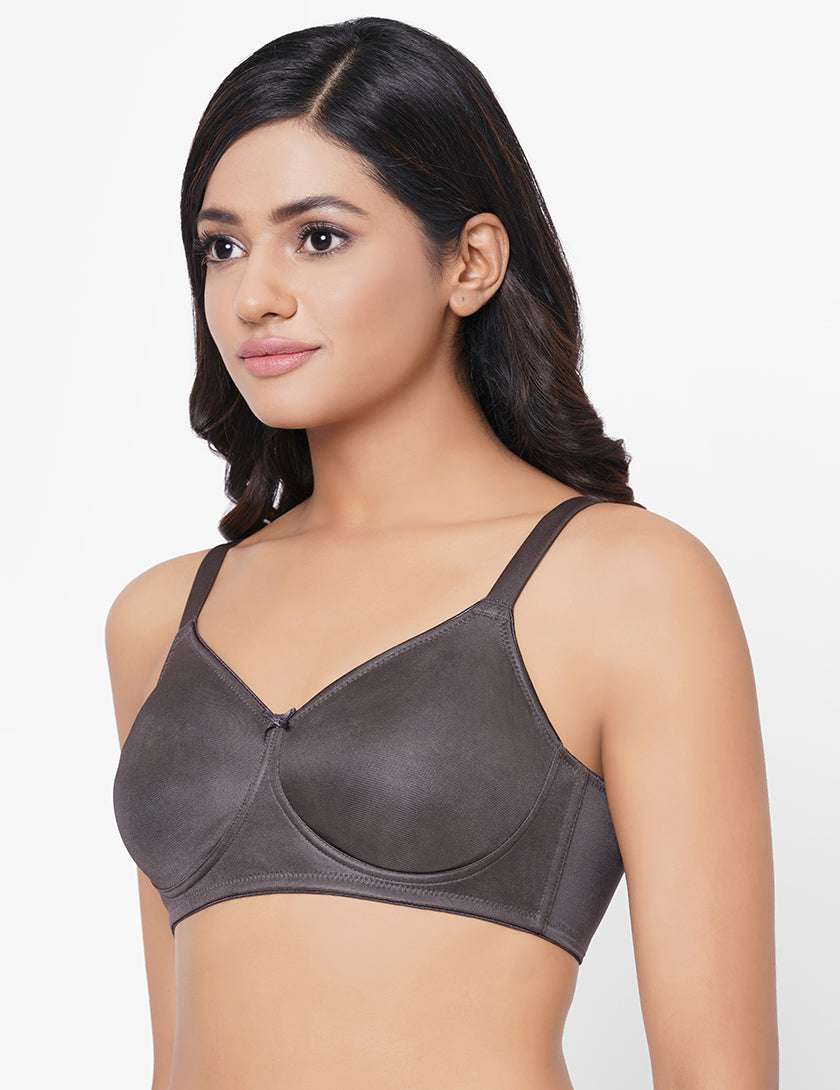 Buy Minimizer Non Padded Non Wired Full Cup Plus Size Seamless Bras Grey Online Wacoal India