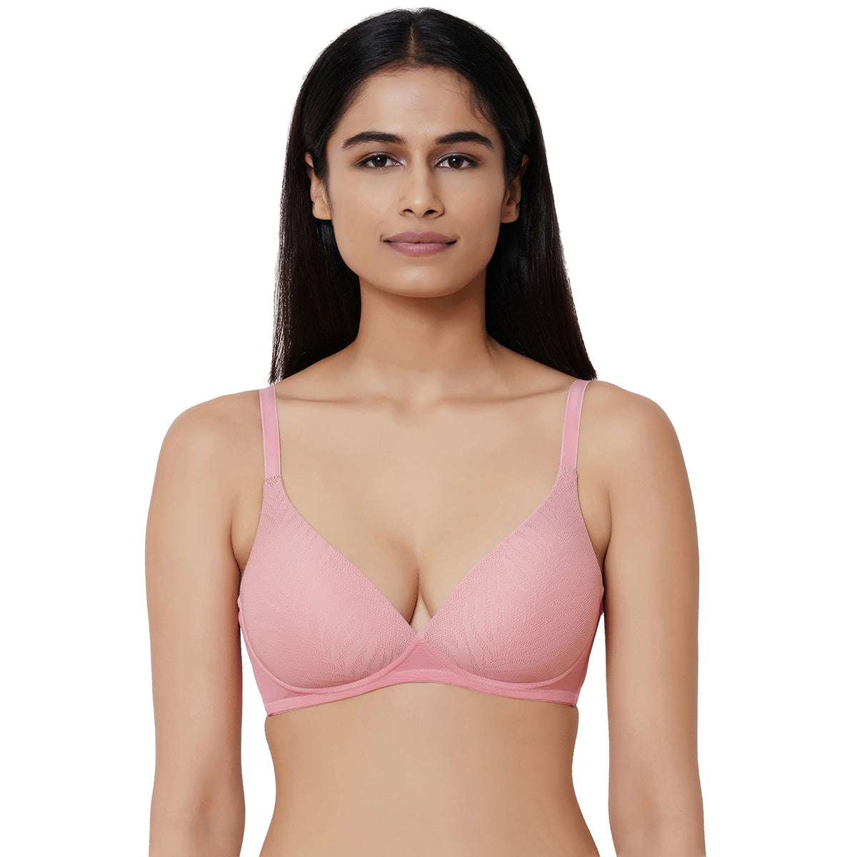 Buy Mysa Padded NonWired 3/4th Coverage Everyday TShirt Bra Pink