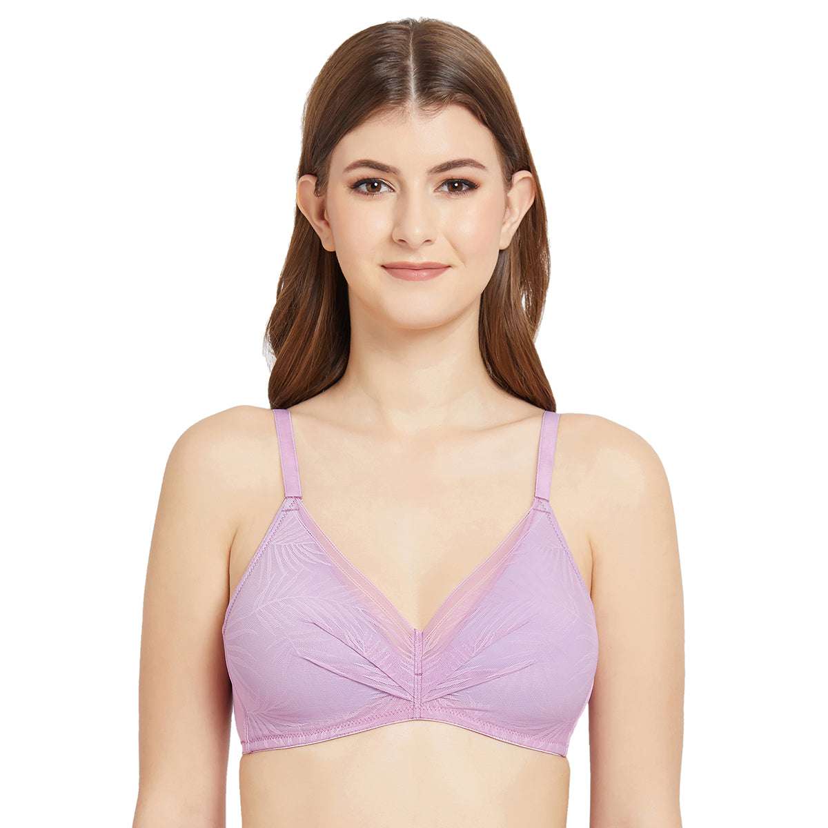 Paloma Padded Non-Wired Full Cup Medium Coverage T-Shirt Bra-Purple