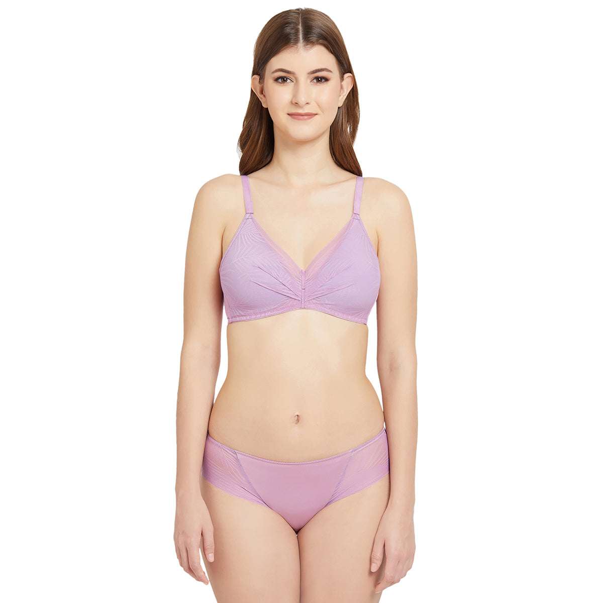 Paloma Padded Non-Wired Full Cup Medium Coverage T-Shirt Bra-Purple