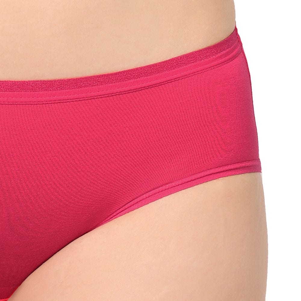 Buy Cotton Hipster Mid Waist Medium Coverage Solid Pack of 3 Panties