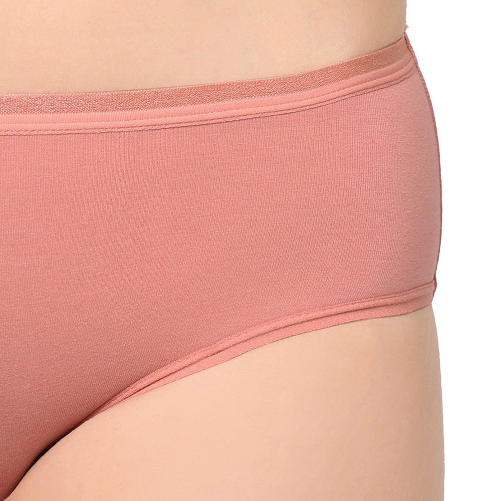Buy Cotton Hipster Mid Waist Medium Coverage Solid Pack of 3 Panties