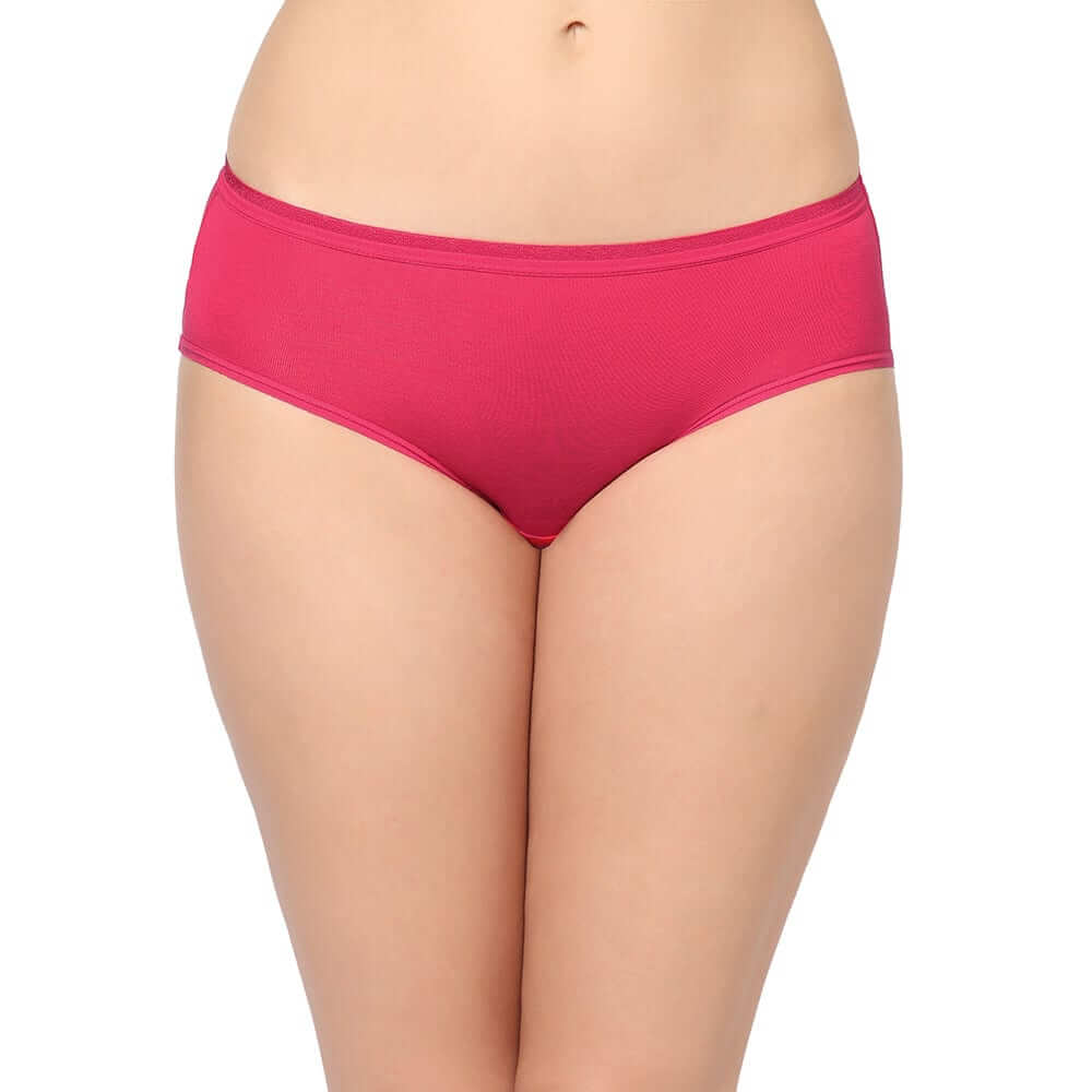 Buy Cotton Hipster Mid Waist Medium Coverage Solid Pack of 3 Panties