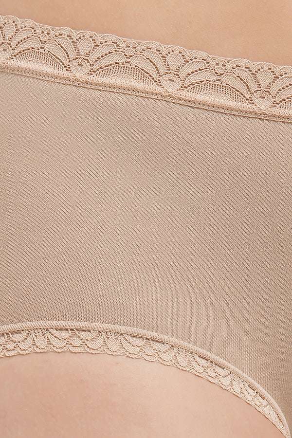 Dear Hip Brief Low Waist Full Coverage Panty - Beige