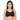 Motion Wear Sports Padded Non-wired Racer Back High Intensity Full coverage Sports Bra - Black